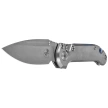 Microtech LUDT Gen III S/E Marfione Select Automatic Knife Stonewashed Slab Side Titanium, Blue HW, Stonewashed M390MK by Tony Marfione (1135-10MS3)