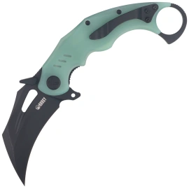 Nóż składany Kubey Wrath Jade G10, Blackwashed 14C26N by MUZI Design (KU261K)