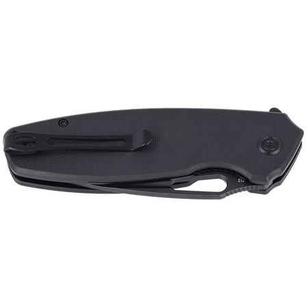 Nóż składany Kubey Tityus Black G10, Dark Stonewashed D2 (KU322C)