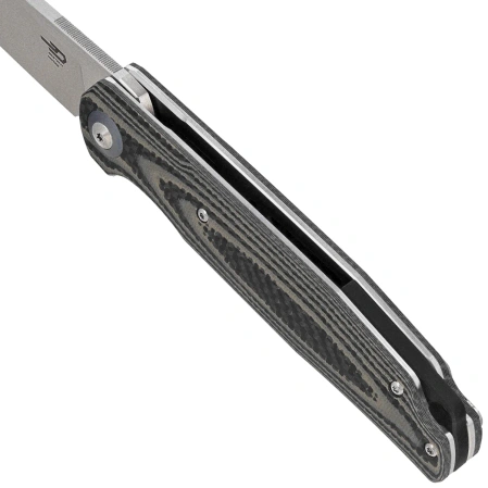 Bestech Ascot Beige Carbon Fiber/G10, Satin D2 Knife (BG19B)