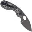 Kizer Microbe Knife Black-Grey Micarta w/ Vortex, Gray Stonewashed 14C28N by Maksim Epifantsev (V2742A5)