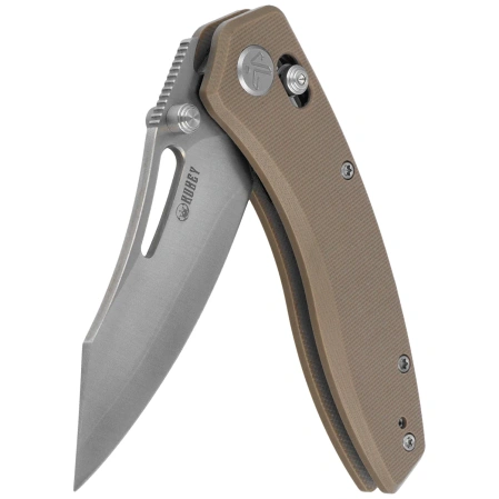 Nóż składany Kubey Caiman Tan G10, Satin San Mai M2 by Maksim Epifantsev (KU421D)