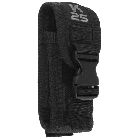 Nóż składany K25 Black Aluminum/Rubber, Titanium 7Cr17Mov (19625)