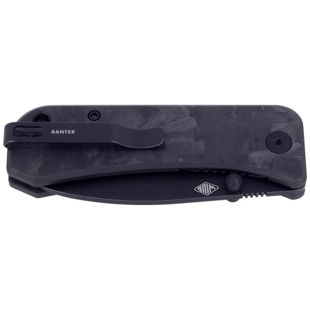 Nóż składany WE Knife Banter Marble Carbon Fiber, Black Stonewashed CPM S35VN by Ben Petersen (2004H)