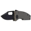 Demko Nano-Shark Stealth CP Knife Artillery Grey Aluminum, Black DLC CPM 20CV by Andrew Demko (NANO-20CV-Artillery Grey ALUM-CP)
