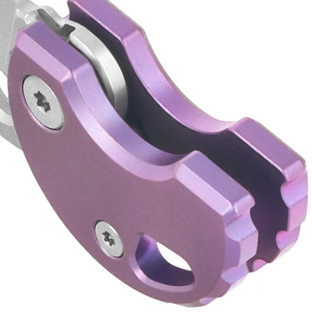 Bestechman Turtle Knife Purple Titanium, Bead Blasted 14C28N (BM20B)