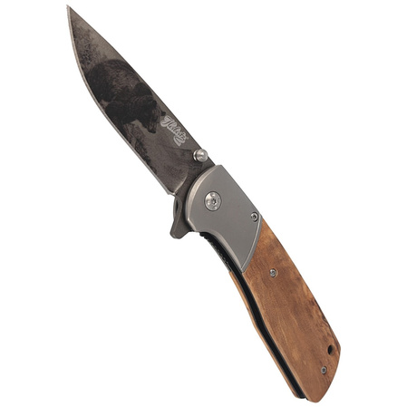 Herbertz CJH Olive Wood hunting knife 3D motif, Bear (44161 - 55010)