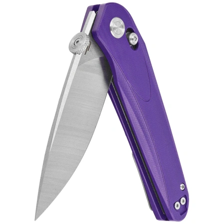 Bestech Mothus Knife Purple G10, Stonewashed / Satin 14C28N by Kombou (BG67C)