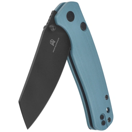 Nóż składany Bestechman Cicada's Wing-TL Misty Blue G10, Black PVD 10Cr15CoMoV (BMK24G)