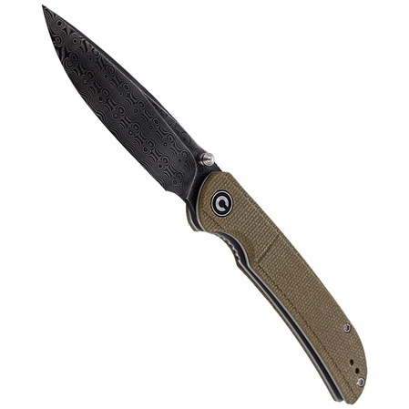 Nóż składany Civivi Imperium Olive Micarta, Black Damascus (C2107DS-2)
