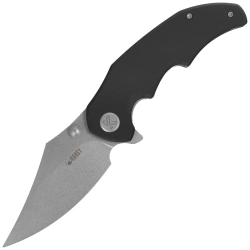 Nóż składany Kubey Ceto Black G10, Stonewashed 14C28N (KU181A)