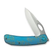 WeKnife Inmate Blue Titanium, Satin CPM 20CV by Jerad Neeve (WE23096B-3)