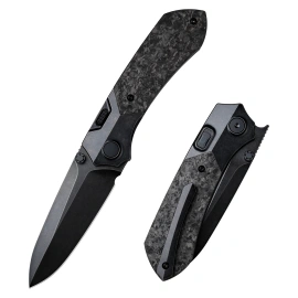 Nóż składany Remette RTPT-ELD Meteor Black Titanium / Carbon Fiber, Titanium Plating M390 (RTPT-ELD)