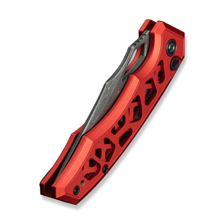 Civivi Anaaki Knife Red Aluminum, Damascus (C24039-DS1)