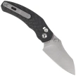 Kizer Mini Bulldog Knife Carbon Fiber, Stonewashed S45VN by O.SHO (Ki3672SA3)