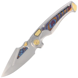Nóż składany Remette Scepter Gray Titanium/Timascus, Pearlescent Surface M390 (SCPT-A)