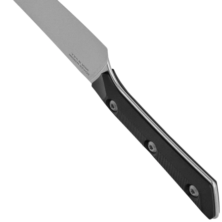 Nóż kuchenny Microtech Utility Black G10, Stonewashed M390MK (3400-10BK)