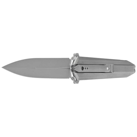 Nóż składany WE Knife Diatomic Polished Bead Blasted Titanium, Polished Bead Blasted CPM 20CV (WE22032-2)