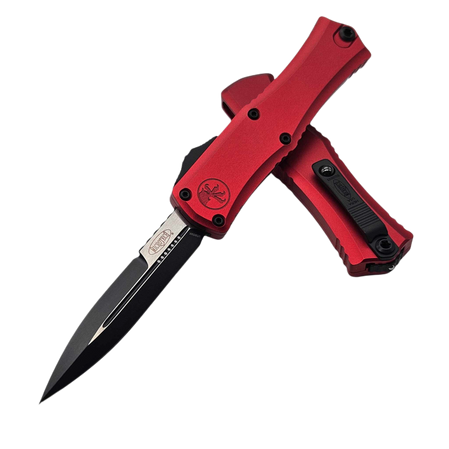 Microtech Hera II Mini Bayonet OTF Knife Tactical Red Aluminium, Black M390MK by Tony and Sean Marfione (1701M-1RD)