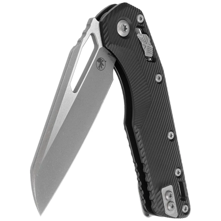 Nóż składany Microtech MSI S/E Black Fluted Aluminium, Apocalyptic M390MK by Tony Marfione (210-10APFL)