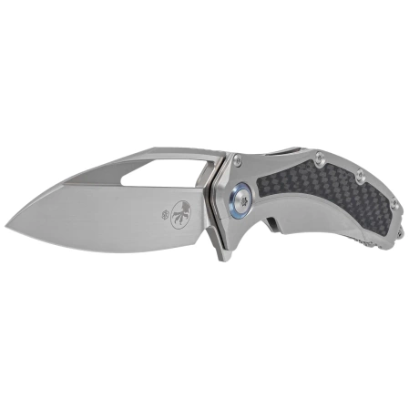Microtech Matrix S/E Carbon Fiber/Titanium, Hand Rubbed M390 by Tony Marfione (165C-4CFITI)