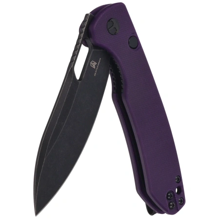 Nóż składany Bestechman Firebird Purple G10, Black PVD Stonewashed D2 (BMK05D)