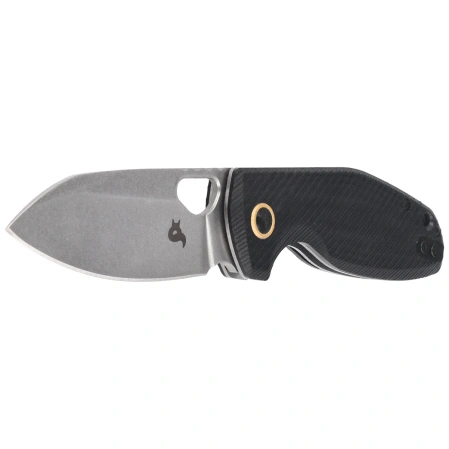 BlackFox Puffy Knife Black G10, Stonewashed 10Cr15CoMov (BF-786 G10B)