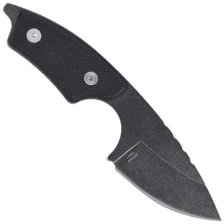 Nóż na szyję Herbertz CJH Neck Knife Black G10, Black Stonewashed 420 (55041 - 10000345)