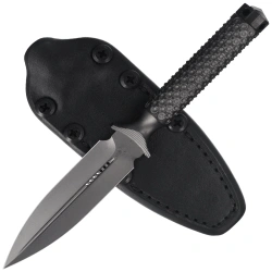 Microtech A.D.O. Mini D/E Marfione Custom Knife DLC Double Vapor Blast, DLC Double Vapor Blast CPM 3V by Tony Marfione (115-DLCVB-MCK)