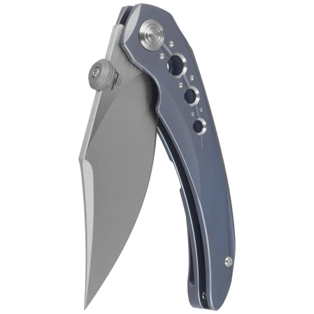 Nóż składany Bestech Razon Blue Titanium, Satin MagnaCut by Kombou (BT2406A)