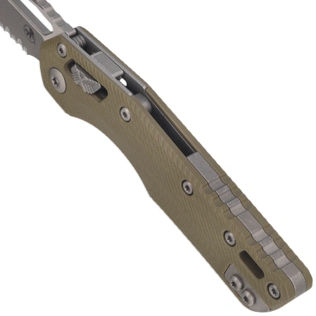 Microtech MSI S/E Knife OD Green Fluted G10, Apocalyptic P/S M390MK by Tony Marfione (210-11APFLGTOD)
