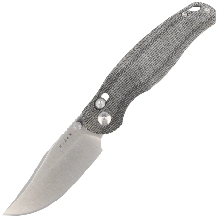 Kizer Phoca CC Knife Black Norplex UltreX Micarta, Satin AEB-L (V3780A3)