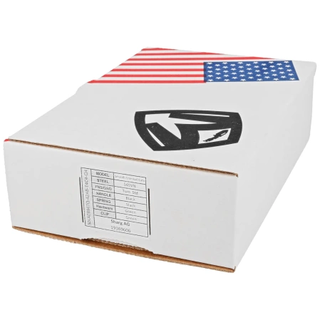 Medford Smooth Criminal Auto Black Aluminum, Green HW/Clip, Tumbled S45VN by Greg Medford (MKA0394TQ-42AB-T4C4-Q4)