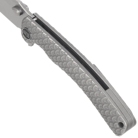 Nóż składany WeKnife Dracarys LE No ???/199 Gray Titanium, Stonewashed M390 (WE25061B-1)