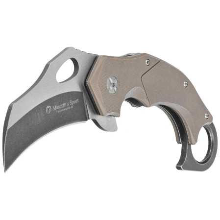Nóż składany Maserin Karambit Brown G10, Stonewashed 420 (42013G10M)