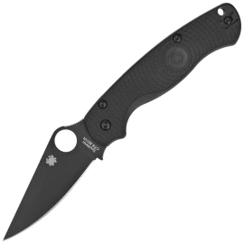 Nóż składany Spyderco Para Military 2 Black G10, Black DLC CPM S45VN by Sal, Eric Glesser (C81PBBK2)