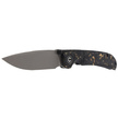Civivi Knife Imperium Shredded Carbon Fiber / Golden Shred, Stonewashed Nitro-V (C2106A)
