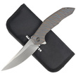 Nóż składany WE Knife Merata LE No 149/200 Tiger Stripe Titanium, Hand Rubbed Satin CPM 20CV by Anton Tkachenko (WE22008A-3)