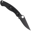 Spyderco Military Knife Black G10, Black DLC CPM S30V by Sal Glesser (C36GPBK)