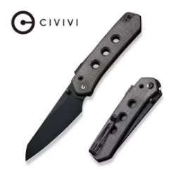 Nóż składany Civivi Vision FG Dark Green Canvas Micarta, Black Nitro-V by Snecx Tan (C22036-3)