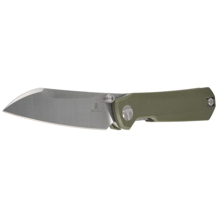 Bestechman Curvee Knife Green G10, Stonewashed/Satin AEB-L by Ostap Hel (BMK20B)