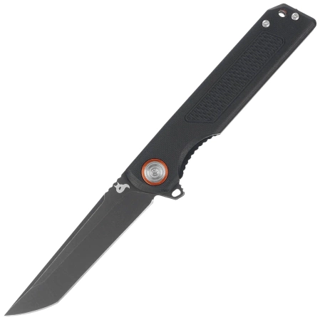 BlackFox Momentum Black G10 Knife, PTFE Stonewashed D2 (BF-769)