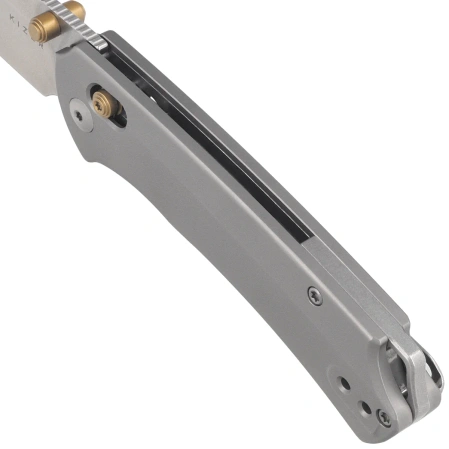 Kizer T1 CD Knife Silver Titanium, Satin M390 by Uli Hennicke (Ki3490.2CDA1)