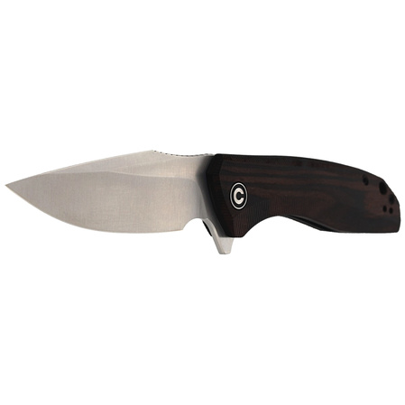 Nóż składany CIVIVI Baklash Black Ebony Wood, Satin Finish (C801E)