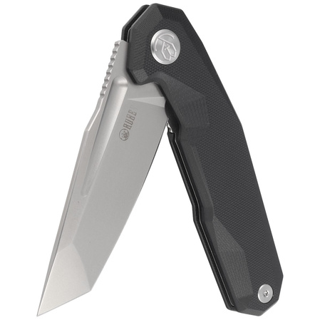 Nóż składany Kubey Carve KB237G Black G10, Bead Blasted AUS-10