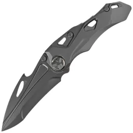 Rike Knife RK-Athron-B-B Black DLC Titanium, Black DLC M390 by Declynx