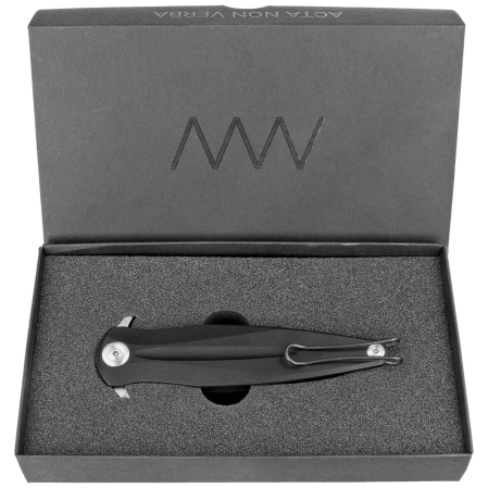 ANV Z400 BB Knife Black Aluminum, Stonewashed Sleipner (ANVZ400-014)