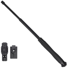 ESP Hardened Easy Lock 18'' Expandable Baton, Triangle, Black Ergonomic (ExBTT-18HE-BK BHT-54)