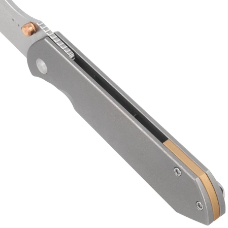 Nóż składany Kizer Harpoon Fold Gray Titanium, Stonewashed Elmax by Maverick Customs (Ki4784A1)