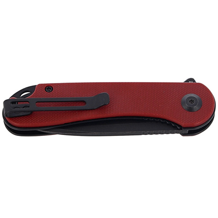 Nóż składany CIVIVI Elementum Flipper Burgundy G10, Black Stonewashed (C907A-1)